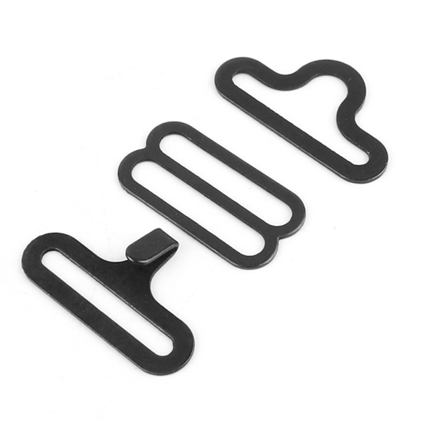 50 set metall justerbar fluga hårdvara Cravat klämma krok fäste slips rem