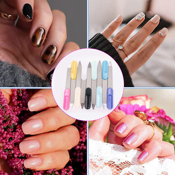 Nagelfilar för gelnaglar, professionella nagelfilar, nagelbuffertblock
