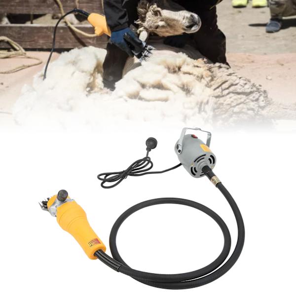 1000W Högpresterande Elektrisk Fårullsklippare 13 Tand Jordbruk Husdjur Klippning Grooming Maskin Kit EU-kontakt 220-240V