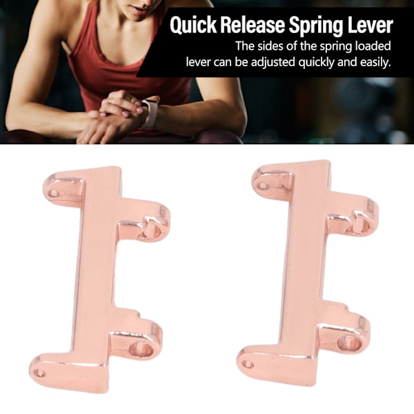 Klockarmbandsanslutning Rostfritt Stål Klockarmbandsanslutning för Amazfit Active A2212 med 22mm Innerdiameter Roséguld