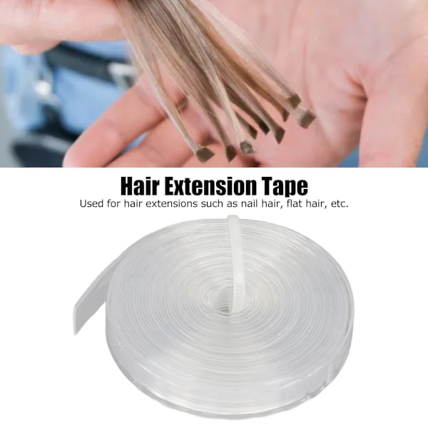Hårtejprullar 0,8 mm bred stark vidhäftande tejprullar för hårförlängningar för frisörsalonger vit