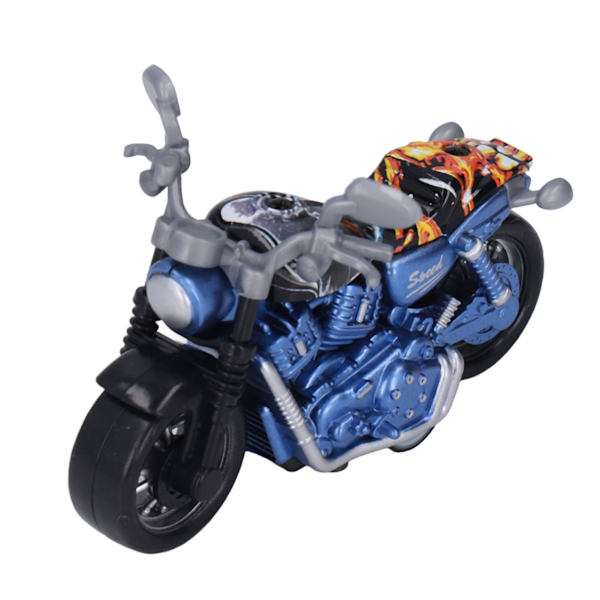 Mini Motorcykel Modell Legering Hög Simulering Främja Koordination Dra Tillbaka Motorcykel Leksak för Barn Blå