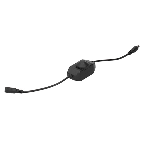 4 st 12V LED-ljusstyrka dimmerlampa steglös dimmerknapp regulator tillbehör svart