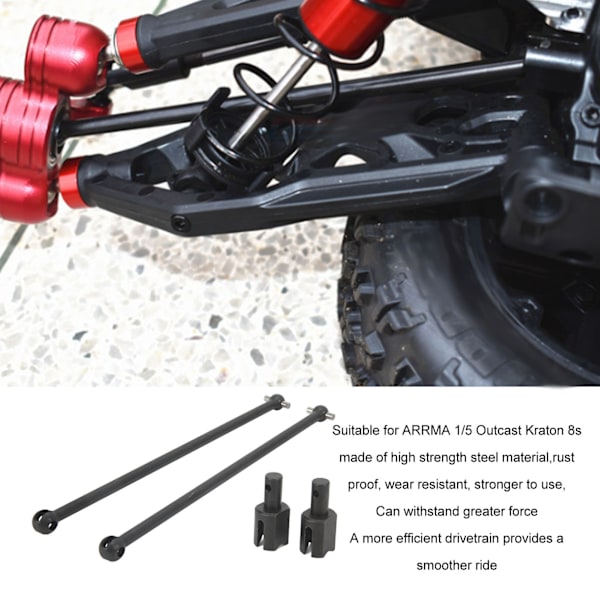 182mm CVD Drivaxel Differentialkoppar för ARRMA 1/5 Outcast Kraton 8s RC Bil Uppgraderingsdelar