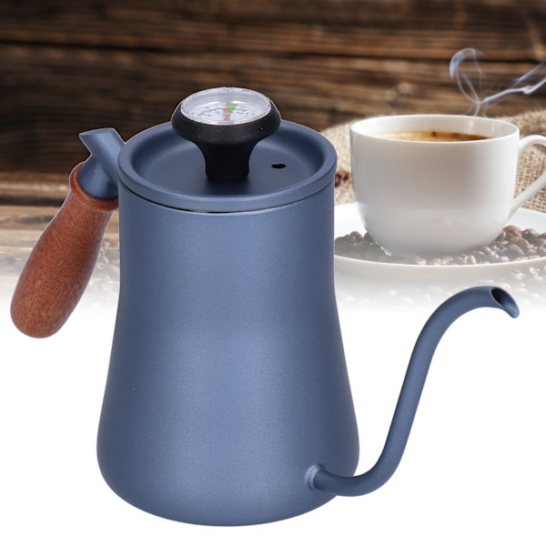 550 ml Gåskrankaffekanna Häll över kaffebryggare med termometerfilter