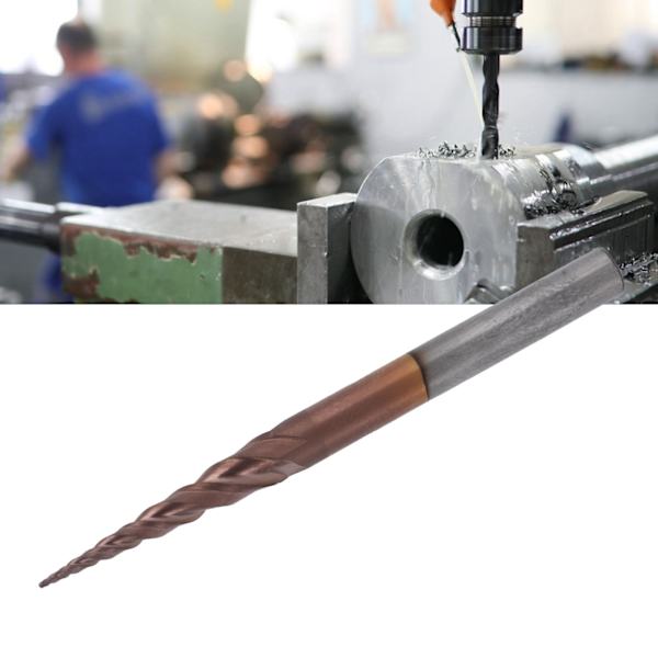 Fräsverktyg med konisk kullager, hårdmetall i volfram, belagd för ändfräsning, spårning R0.25x20.5xD4x50