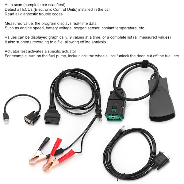 Diagnostikkabel Diagbox V7.83 Lexia 3 Ersättning för Citroen CZERO C1 C2 C3 DS3