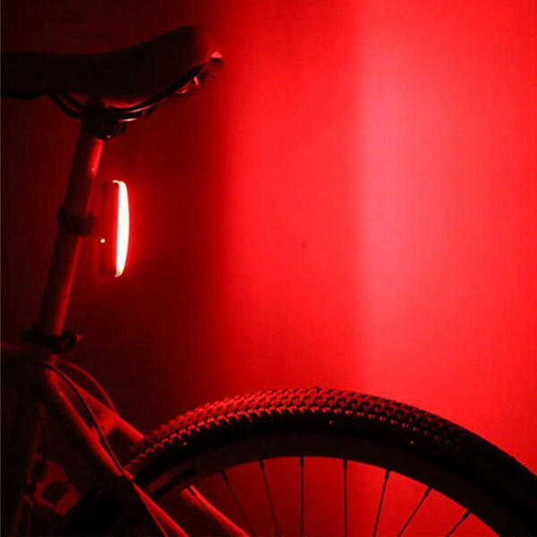 Cykellampset och tuta USB-laddningsbar cykelstrålkastare bakljuskombinationer för cykling ridning röd