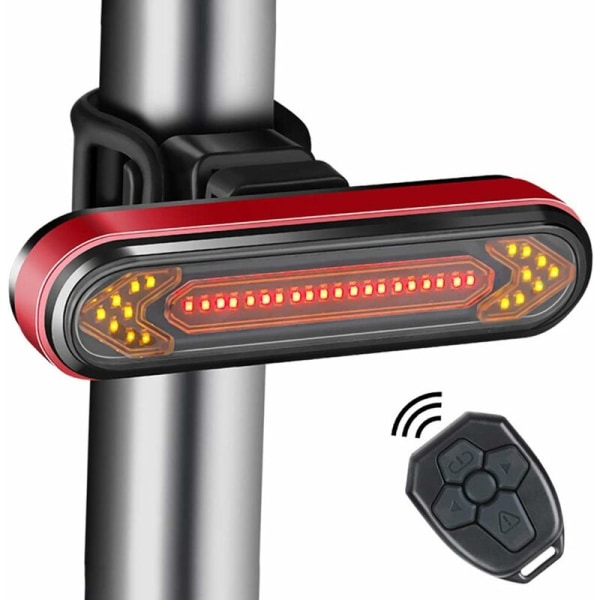 Cykelbakljus Cykelvarningsljus Intelligent trådlös fjärrkontroll Bakljus Cykelbakljus med blinkers och automatisk broms