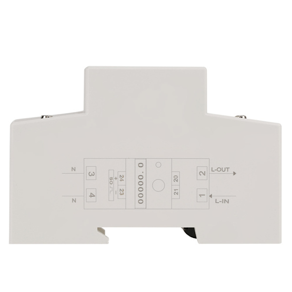 220V 10(40)A Digital 1-fas 2-tråds 2P DIN-skena Elmätare Elektronisk KWh-mätare