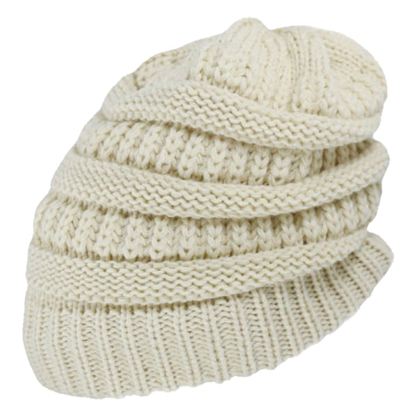 Utomhus höst och vinter randig pullover hatt par varma