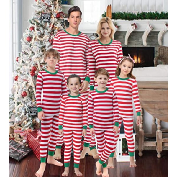 Familj jul långärmad pyjamas och loungewear Set,Woman