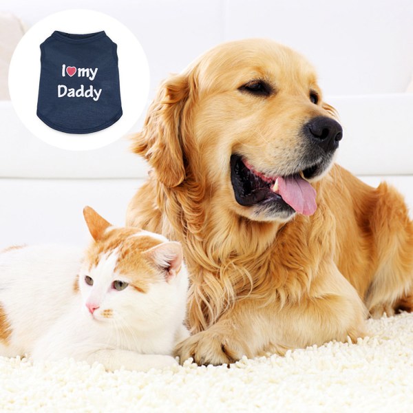 Husdjurskläder Hundkläder Daddy Pet Vest Hund Sommarkläder
