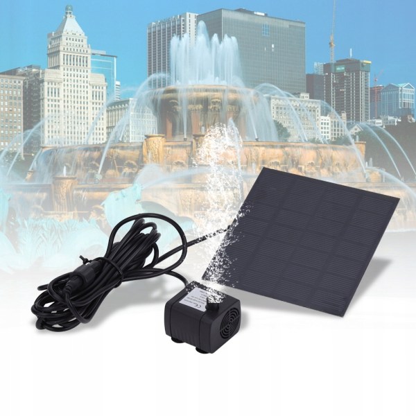 SOLAR PUMP FONTÄNPUMP 1X SOLPANEL
