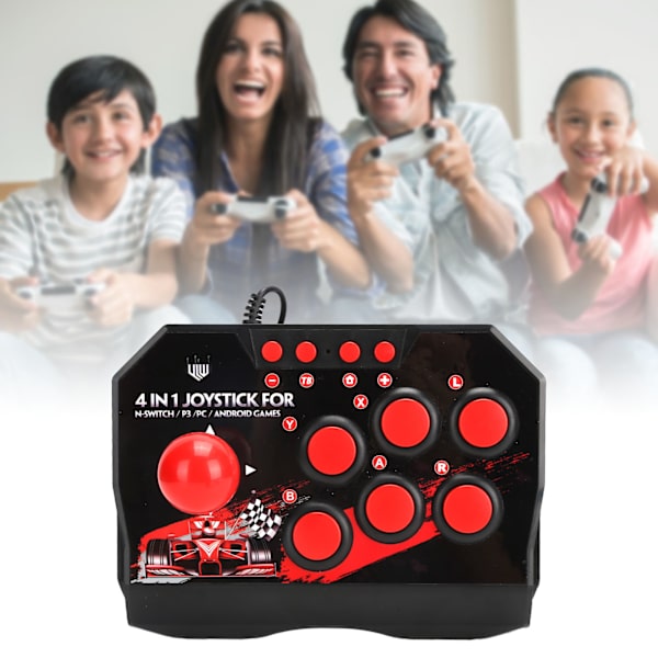 Arcade Fight Stick Wired Arcade Joystick Arcade Games Accessories för Switch/PC/PS3