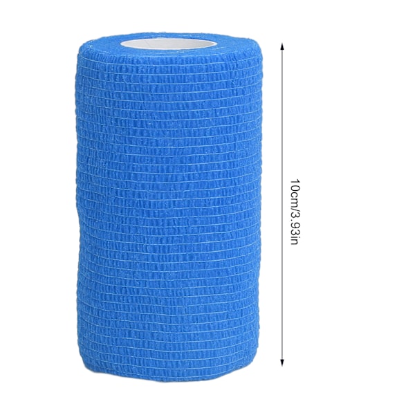 12 st Bandage Wrap Natur Latex Elastisk Självhäftande Wrap för Kor Hundar Hästar 10cm Blå