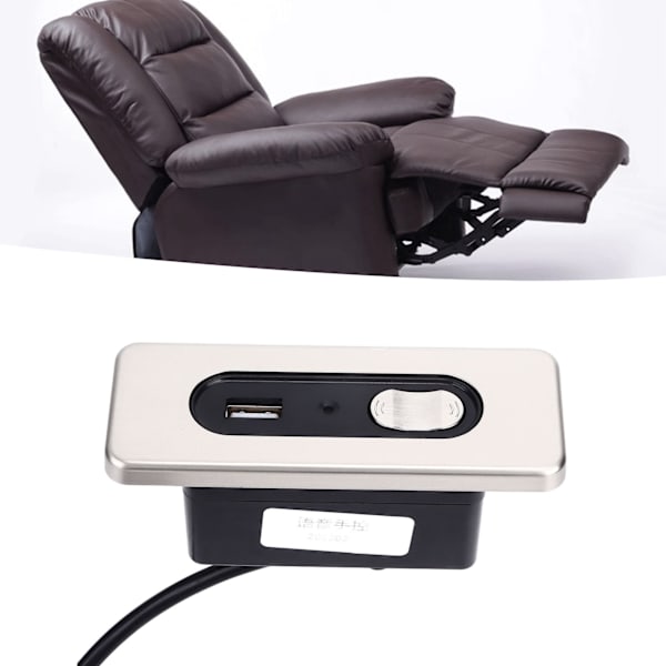 Elektrisk soffa styrenhet manuell fåtölj switch med USB laddningsport soffa röststyrenhet 5 stift