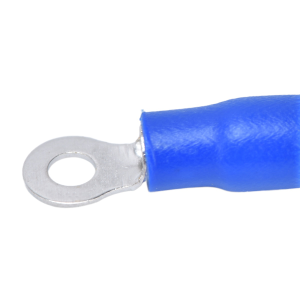100 st. Förisolerade Crimpkontakter Koppar PVC Ringtyp Trådkoppling för Datorer AWG 16‑14