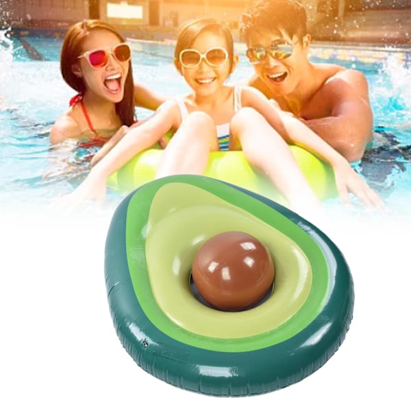 Avocado Pool Float PVC Uppblåsbar Pool Flotte Lounger Strand Flytande Festleksaker med Boll