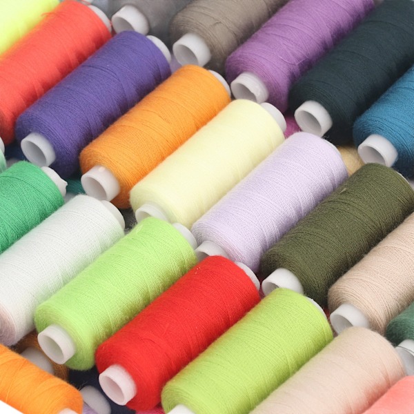 Sytrådsset 400 Yards 80 Färger Polyester Symaskinstrådar för DIY Handsömnad Quiltning