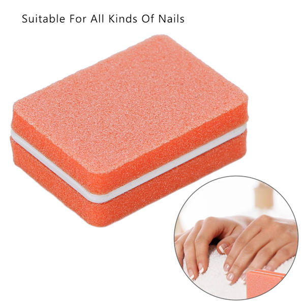 30 st Mini Nagelbuffer Professionell Bärbar Hemmasalong Nagelbuffer Slipblock Manikyrverktyg Orange
