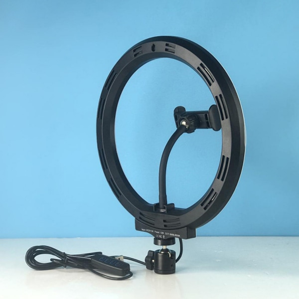Bärbar Ring Light för Smink, Skönhetsbloggning, Youtube-videor, Sociala Medier, Utomhusfotografering, LED Ring Fill Lights med 3 Färglägen
