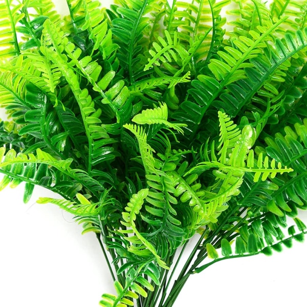 4st konstgjorda växter falska plastgrönska buskar