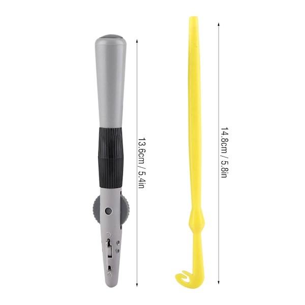 Manuell fiskekrok Tier Line Tying Tool med Sub line  Single Hook Fast Knot Tyer Tools