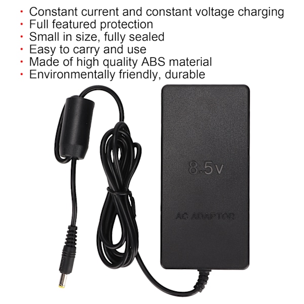 Strömadapterersättning Robust Bärbar AC-adapter Ström för PlayStation2 70000 100-240VUS-kontakt