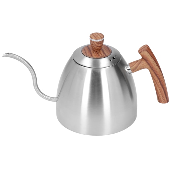 Häll över vattenkokare 800 ml Hållbar Rostfri Stål Bakelit Handtag Ergonomisk Design Svanhals Pip Kaffe Vattenkokare
