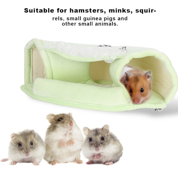 Liten husdjurstunnel Vinter Håll varm Hängmatta Kanal Hängande säng för Socker Glider HamsterL