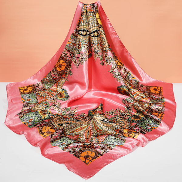 3-pack huvudduk silkescarf halsscarf för kvinnor - 90 x 90 cm stora eleganta scarfar för kvinnor satinbandana flickor huvudduk håraccessoarer