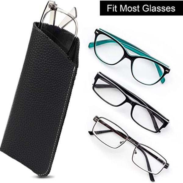 Case för glasögon och solglasögon, svart