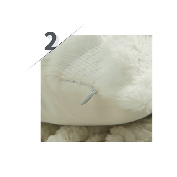 Mjukt dekorativt kuddfodral för vardagsrum, soffa 2-pack Svart M Sort M