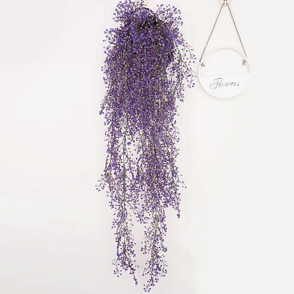 Konstgjorda blommor på väggen, hängande blommor, konstgjorda blommor för uteplats, konstgjorda blommor för utomhusbruk, konstgjorda hängande växter för hem, trädgård,