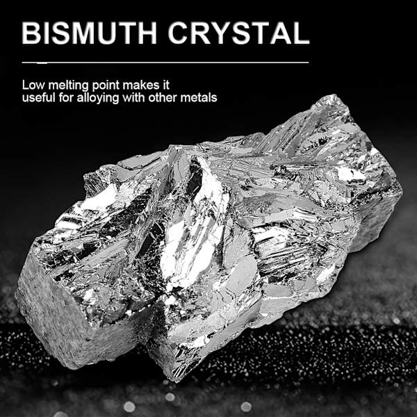 100g Bismut Metall Ingot Chunk 99,99% Ren Kristall för Att Göra Kristaller