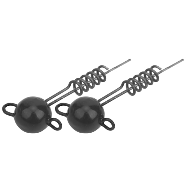4PCS Skruvfixerat fiskebete runt huvud jig sänke motvikt block infoga i mjuk plastbete för mjuk mask simning
