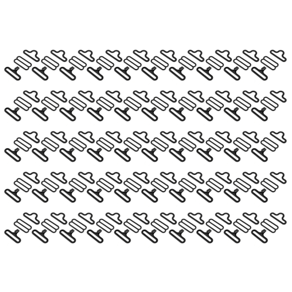 50 set metall justerbar fluga hårdvara Cravat klämma krok fäste slips rem