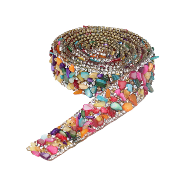Rhinestones band 2cm bredd 2m längd godtycklig skärning vacker design varm pressning uppvärmning kläder band färger