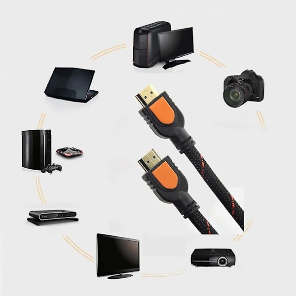 För hög klarhet TV 3d 1.4 höghastighets flätad 30cm praktisk kort 1080p 4k X 2k Hdmi-kompatibel kabel Jikaix