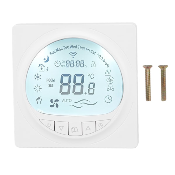 Golvvärme termostat programmerbar stor LCD-display VVS temperaturregulator med 485 kommunikation 220V