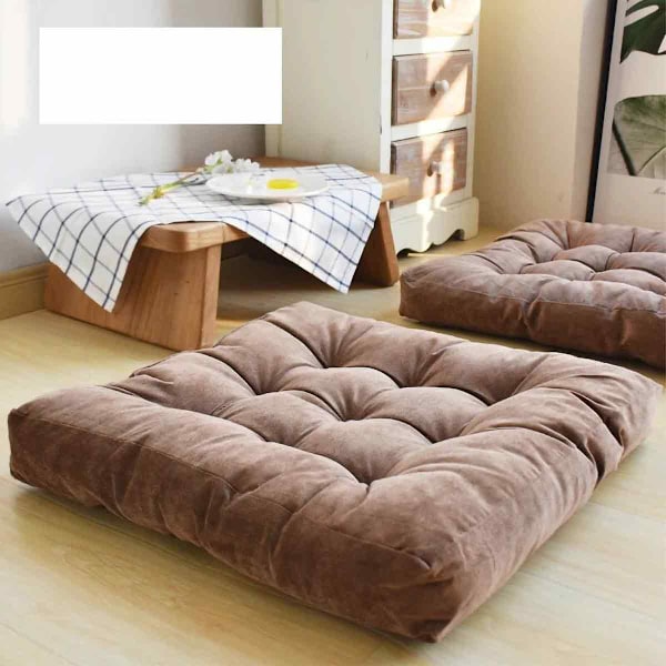 Kuddar i manchester, för inom- och utomhusbruk, elegant tuftad design för bekväm sittdyna för uteplatsen, 55x55cm/27x27in, deformeras inte med snabb återhämtning