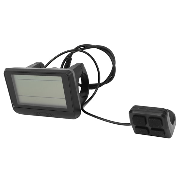 Elektrisk Cykel Display Panel Universal ABS Hölje 5 Pin Vattentätt Gränssnitt LCD Display Mätare 24V 36V 48V