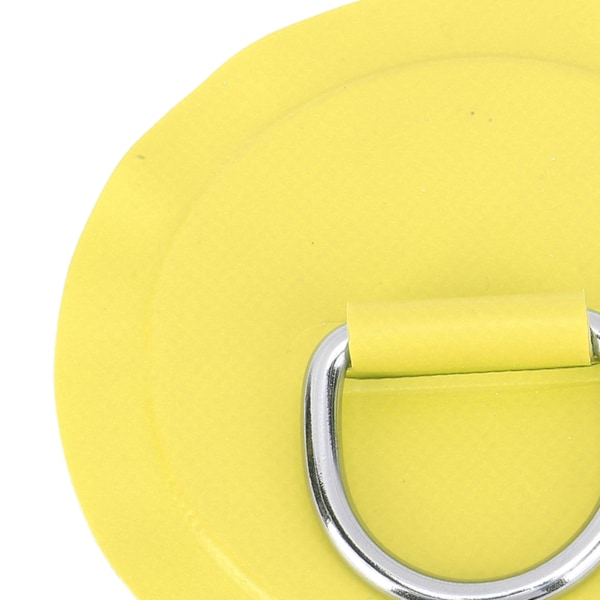 D-ring lapp Rund Lätt D-ring PVC lapp för uppblåsbar båt Surfbräda Stand Up Paddleboard 4 st Gul