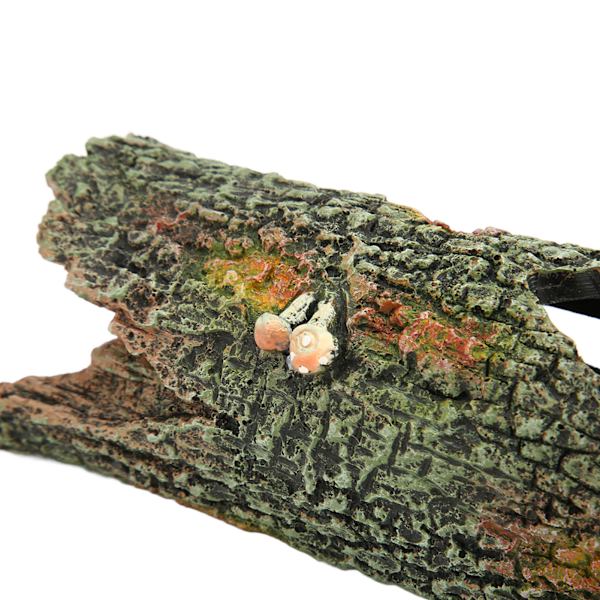 Akvarium Trädstam Ornament Simulering Artificiell Akvarium Grott ihålig Trädstam för Fisk Sköldpaddor Reptiler