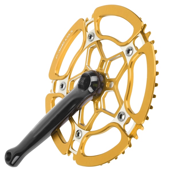 BCD130mm cykelvevarm i aluminiumlegering 47T enkelhastighetskedjehjul tillbehör guld