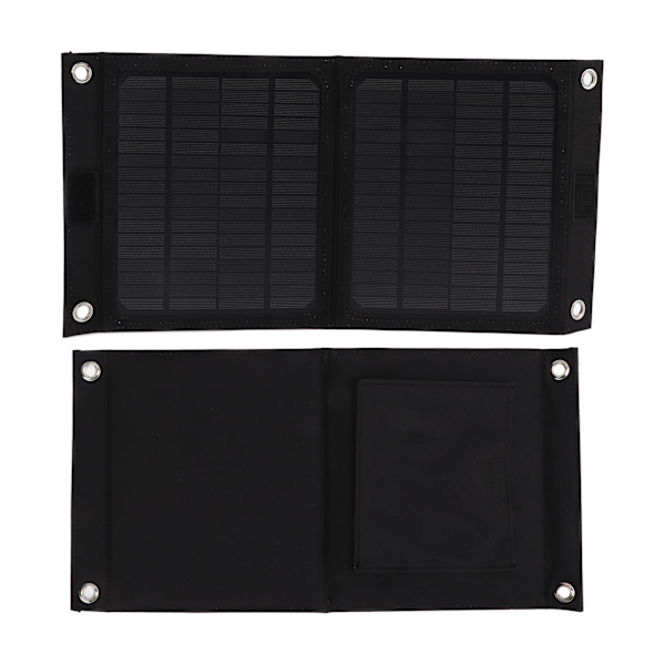 8W Vattentät Solpanel Kit Utomhus Fällbar Pack Bärbar Solbatteri USB Laddare