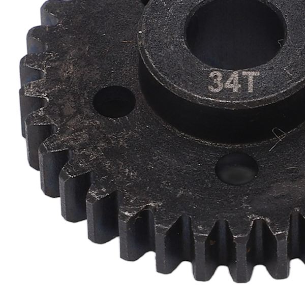 34T RC-motorväxel M1.0 8 mm kugghjulsborrning i stål svart RC-motorpinjongväxel för Arrma 1/7 1/8 RC-bilar
