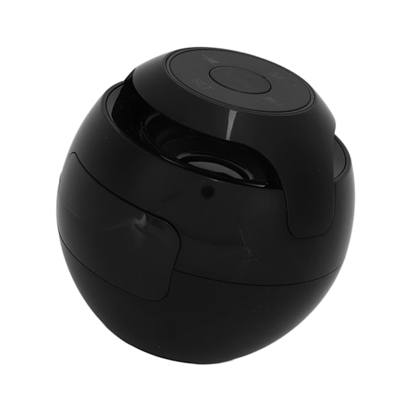 Bluetooth-väckarklocka Högtalare Färgglad Mini Bärbar Hushåll Trådlös FM-radio Med Röstmeddelanden Svart