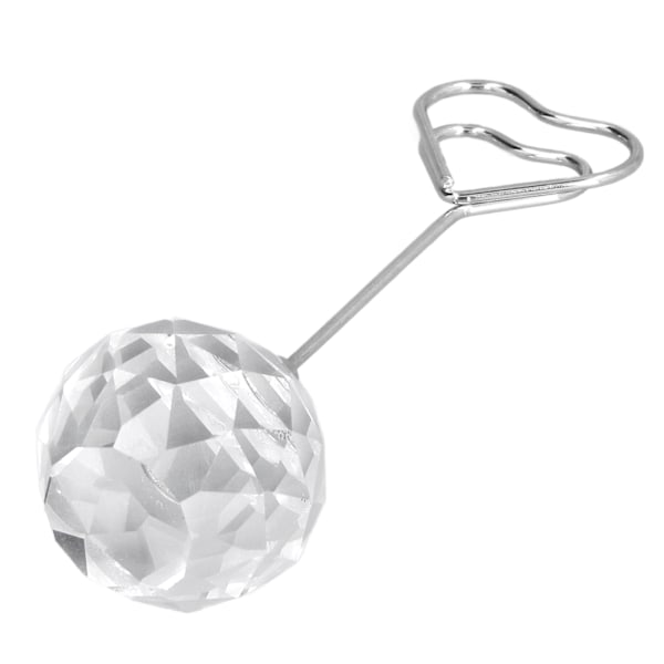 Robust Ställning Kristall Diamant, Fasetterad Diamant Elegant Form Bordsnummer för Julfester Bröllop, Klar Display Kraftigt Kvalitetsmaterial